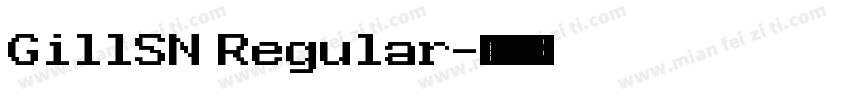 GillSN Regular字体转换